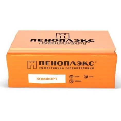 Экструзионный пенополистирол ПЕНОПЛЭКС КОМФОРТ® 30х585х1185 мм, 13 шт., Т-15,9,012м2 / 0,2704м3