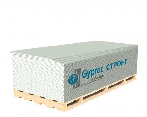Гипсокартон Gyproc Стронг 15*1200*2500