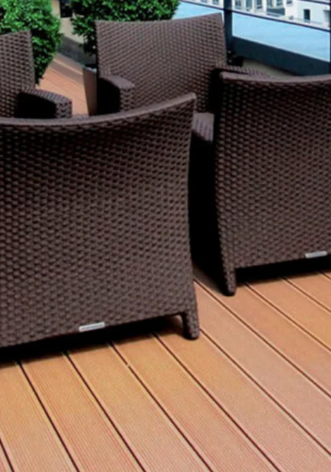 Террасная доска из ДПК CM-Decking серии NATUR 135х25х3000 мм Рябина