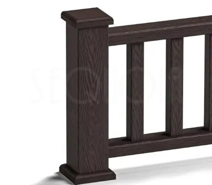 Комплект крышкаюбка для столба SEQUOIA® BROWN