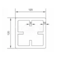 Столб SEQUOIA® Evolution 3D WOOD BROWN