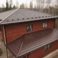 Металлочерепица Grandline Kvinta Uno Grand Line c 3D резом 0,45 PE RAL 7016 антрацитово-серый